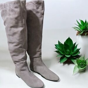 Bandolino Stylish Gray Over-the-Knee Boots